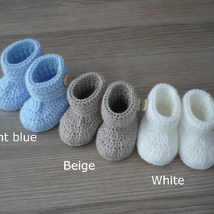 Crochet baby booties, Infant booties, Crochet baby shoes, Newborn baby gift, Newborn booties, Baby slippers, New baby gift