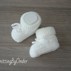 Newborn booties, Newborn shoes, Hand knitted gender neutral baby booties, New baby gift