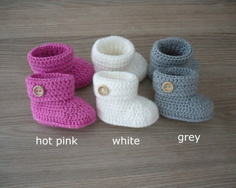 Newborn booties, Crochet baby booties, Newborn baby shoes, New baby gift