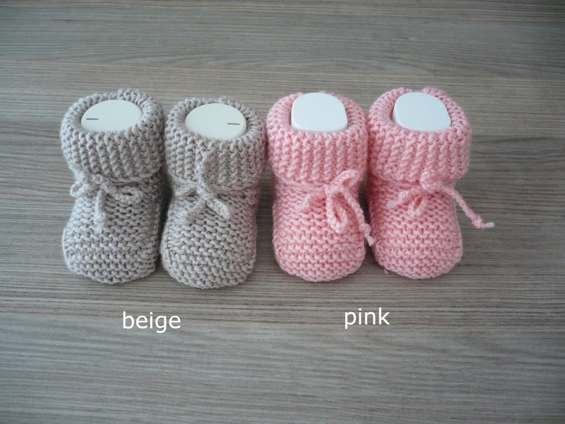 Newborn booties, Newborn shoes, Hand knitted gender neutral baby booties, New baby gift