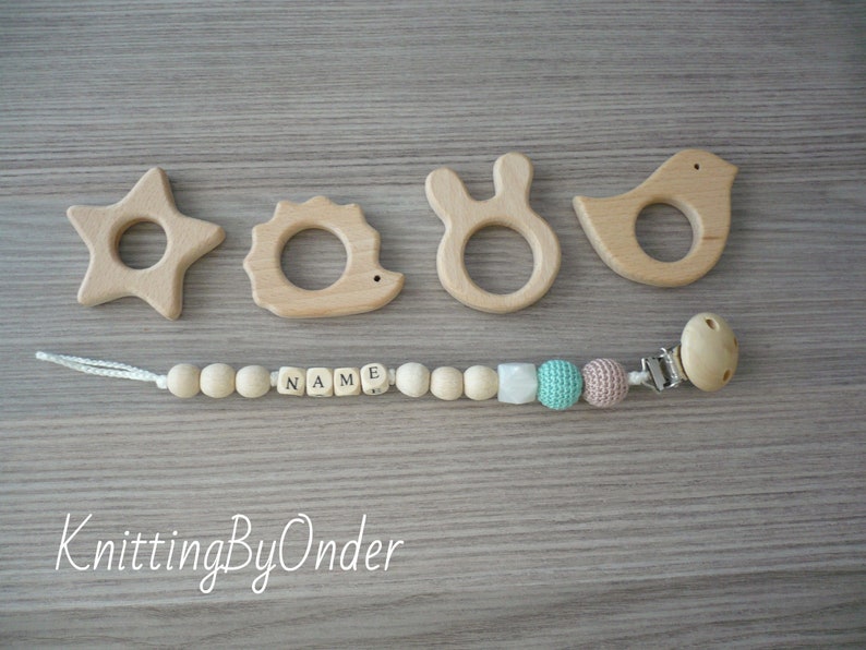 Custom baby boy gift New baby gift Teddy bear baby gift Name pacifier clip with booties