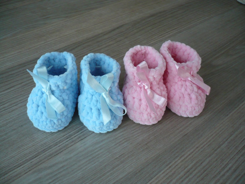 Crochet baby booties, Newborn shoes, Newborn booties, New baby gift