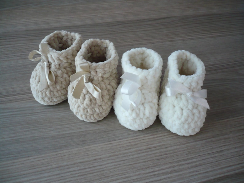 Crochet baby booties, Newborn shoes, Newborn booties, New baby gift