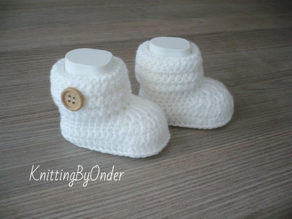 neutral baby booties