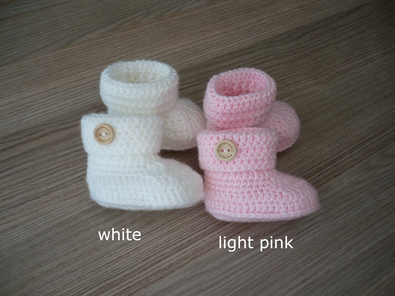 Crochet baby booties, Baby crib shoes, Newborn baby booties, Unisex baby shoes, New baby gift