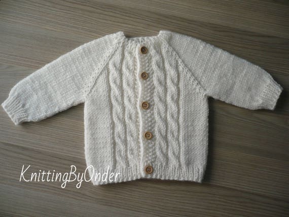 Jacke Wei/ße M/ädchen Baby f/ür Taufe Hochzeit Baby Strickjacke/ / Produkt Gespeichert und verschickt Schnell seit Frankreich
