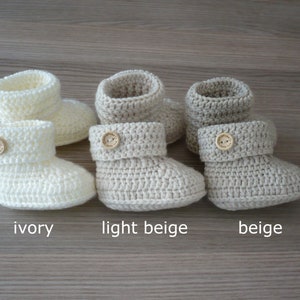 Crochet baby booties, Baby crib shoes, Newborn baby booties, Unisex baby shoes, New baby gift