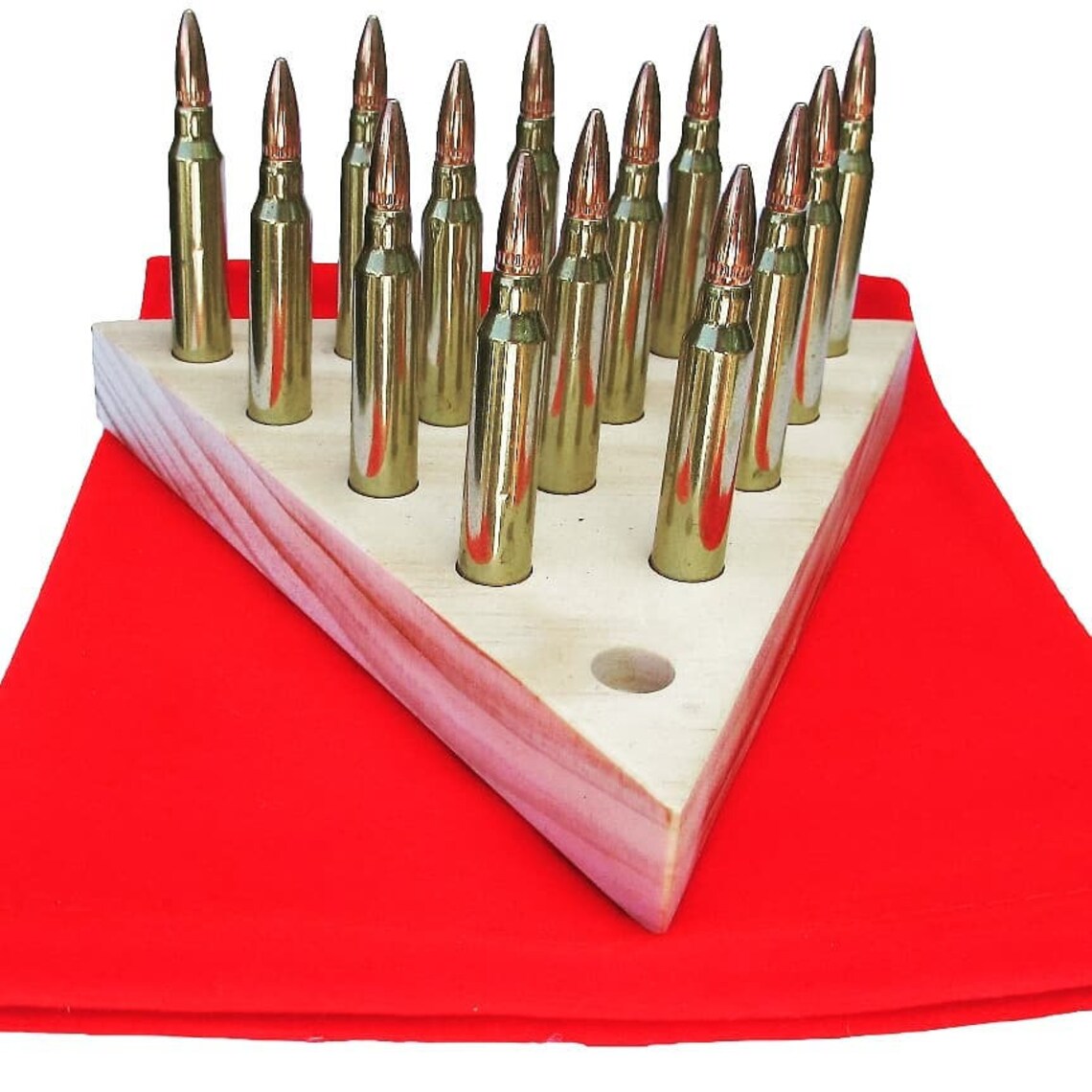 Triangle Peg Game Solid Wood Made in USA Gift for Dad Etsy