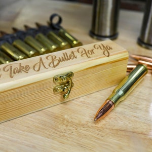 20th anniversary gifts for husband | Bullet Pen & Gift Box | 20 Year Platinum Anniversary Gifts For Husband Engraved - Personalized For Men