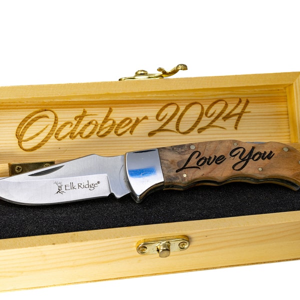 30th birthday for him | Personalized Engraved Knife | Gift For Him - Boyfriend Gift - Mens gift - 30th birthday suprise gift box