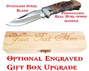 50th birthday gift for men | Engraved Pocket Knife | Personalized Gift - Folding Knife - Hunting gifts for men