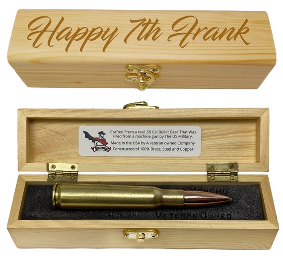 7 Year Anniversary Gift for Men Bullet Pen & Gift Box Unique Gifted 7th  Copper Anniversary Personalized Engraved Gifts for Husband -  Canada
