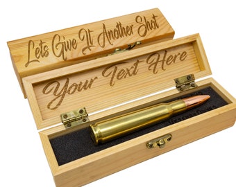 Making Up Gift | Dummy Bullet & Gift Box | Unique reconcile | Personalized Engraved for husband , Dad, Brother Boyfriend