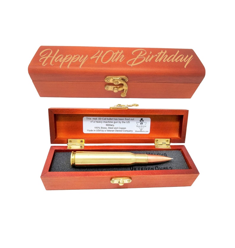 40th Birthday Gift for Man Birthday Gifts for Him Bullet Pen Etsy