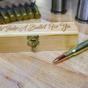 First Anniversary Gift for Him - Paper Anniversary Gifts | Bullet Pen & Engraved Gift Box | Personalized 1st anniversary gifts for Husband