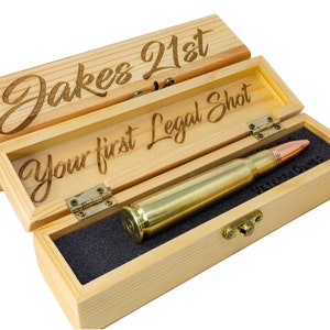21st Birthday Gift For Him | Bullet pen & Personalized Gift Box | Engraved 21 birthday gift - boyfriend / son | Manly Man Birthday gift