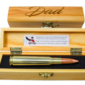 Death Memorial Gifts | Engraved 50 Cal Bullet | Loving Funeral Momento, Bereavement Remembrance Keepsake | Custom Personalized for Mourning