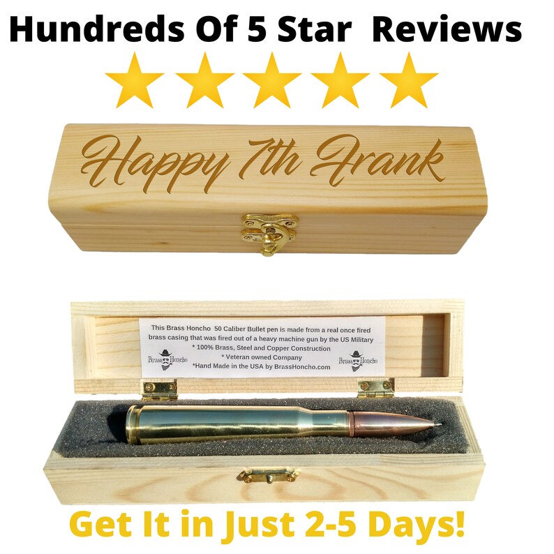 Steel Anniversary Gifts Bullet Pen & Engraved Gift Box 11th Etsy