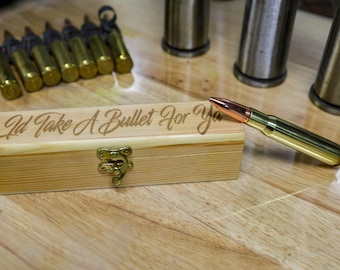 Manly man Gifts for Husband | Bullet Pen Box | Personalized laser engraved | Customized Handmade Unique custom name present