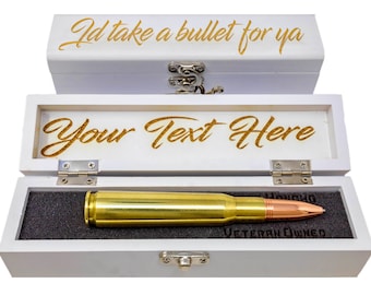 Unique Gift For Husband | Bullet Pen & Gift Box | Original Origin Present |  Surprising Personalized gifts for Him | Birthday, Anniversary