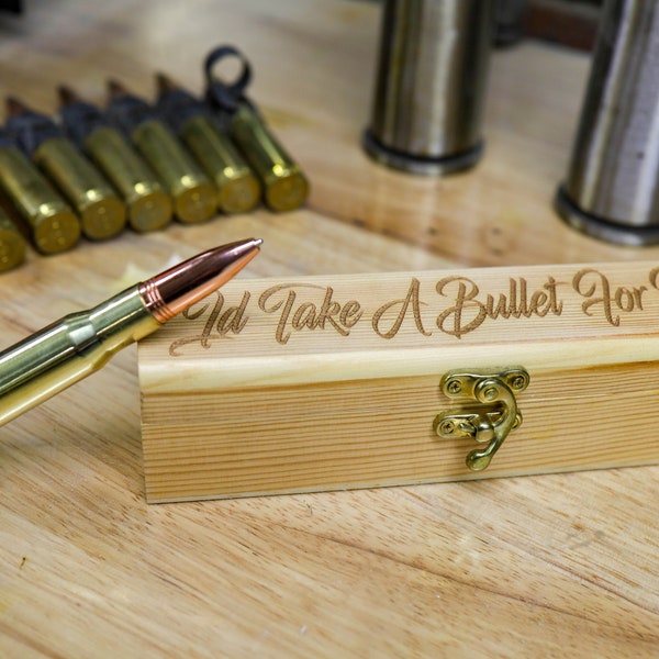 Custom Presentation Pen | Bullet Pen & Engraved Box | Personalized Decorated awards ceremony gift For Men | Parker Ink | Great Manly look