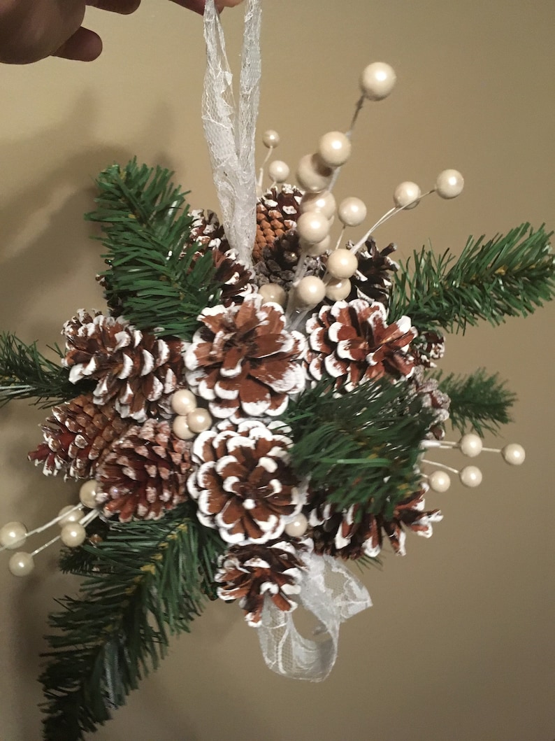 Pine Cone Kissing Ball, Winter Decor, Chistmas Decoration, Christmas