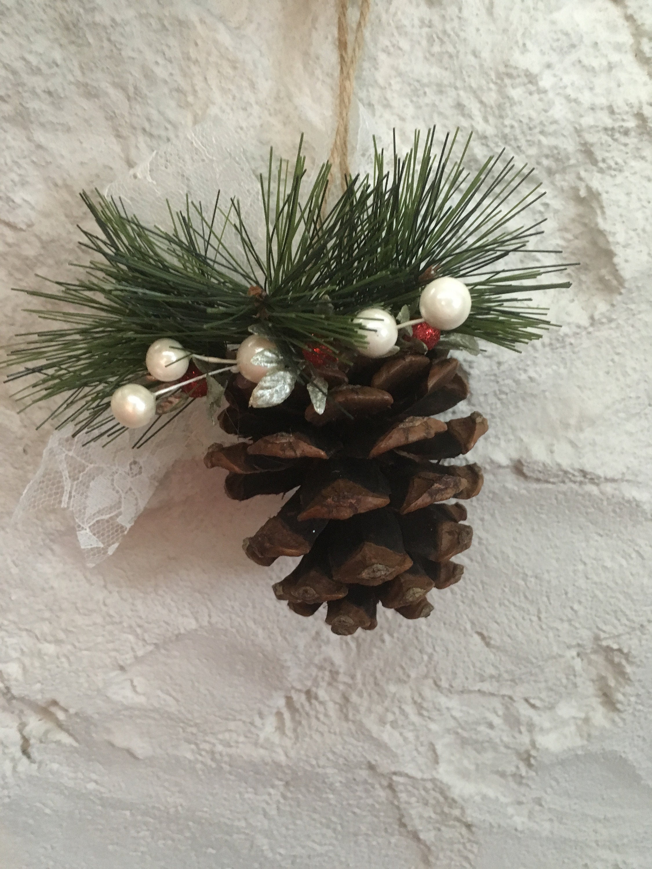 Large Pinecone Ornaments, Christmas Decor, Etsy