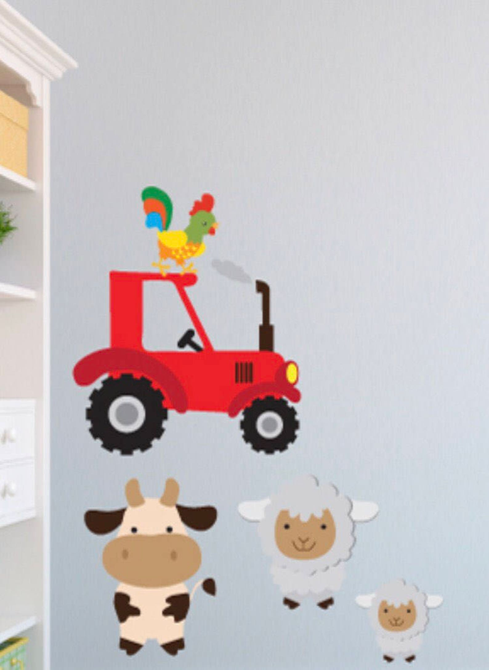 Farm Animals Kids Wall Decals Farm Animals Kids Wall Etsy UK