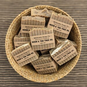 Neem & Tea Tree Oil Soap - Etsy