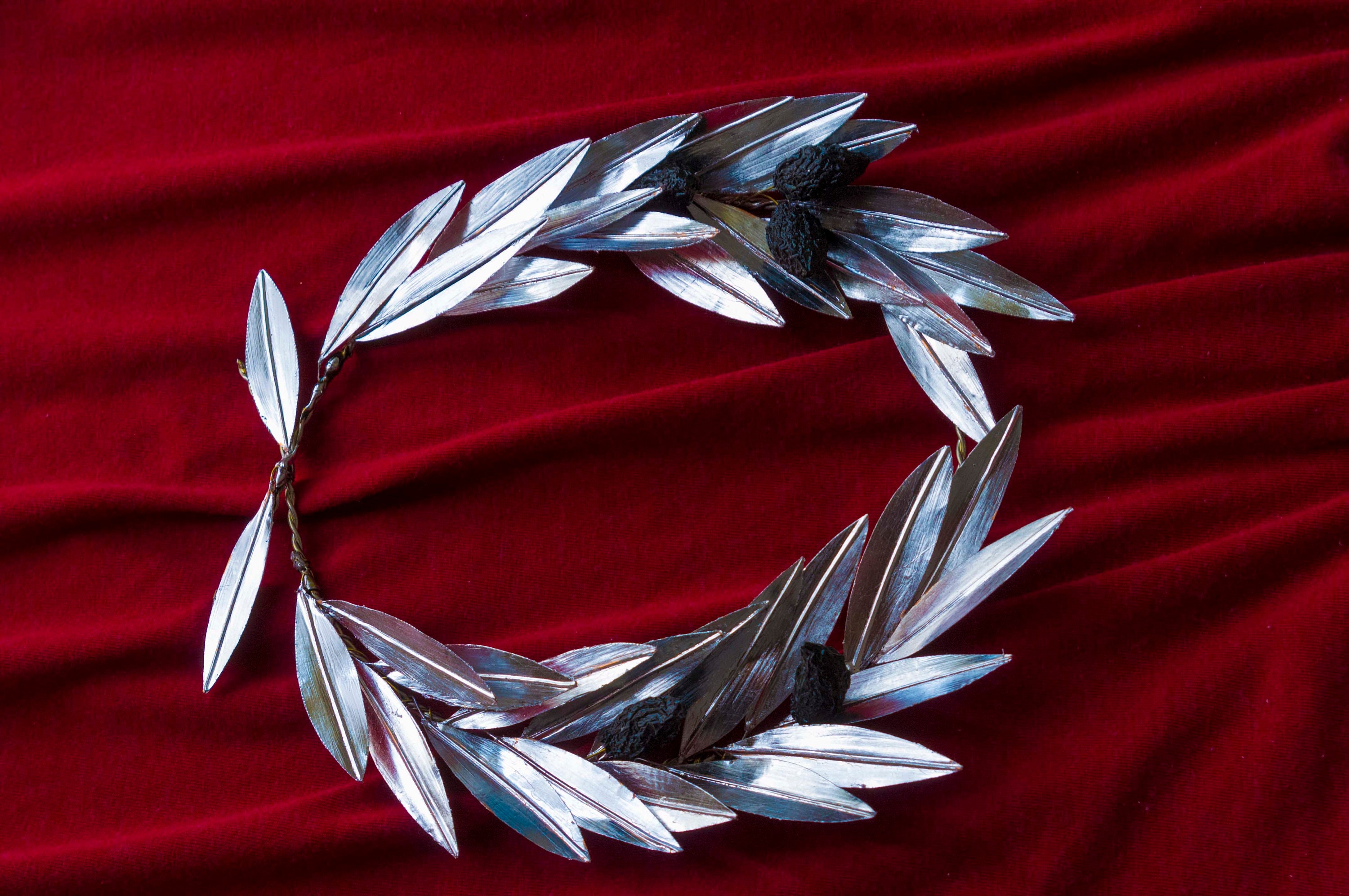 Silver Crown Olive wreath headband Ancient Greek style Etsy