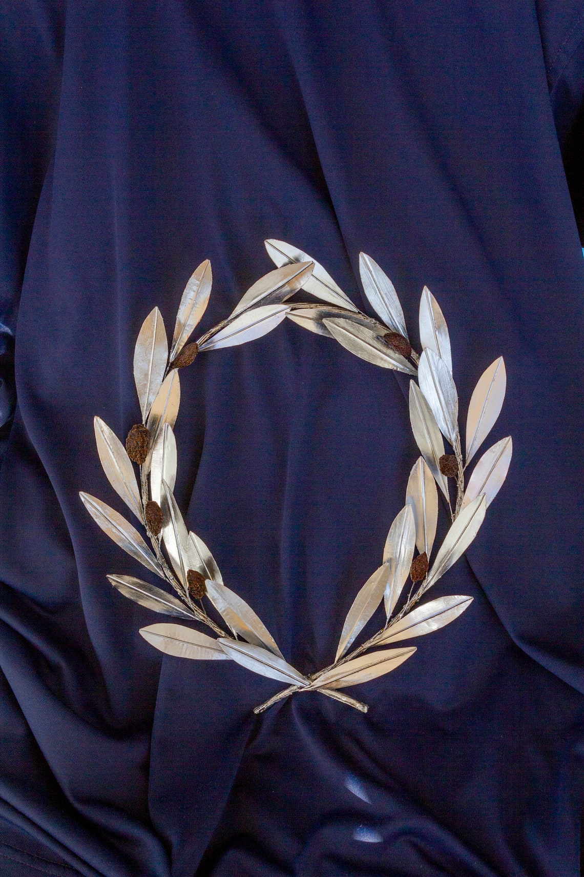 Silver Crown Olive Wreath Ancient Greek Roman Headpiece Olive Leaves