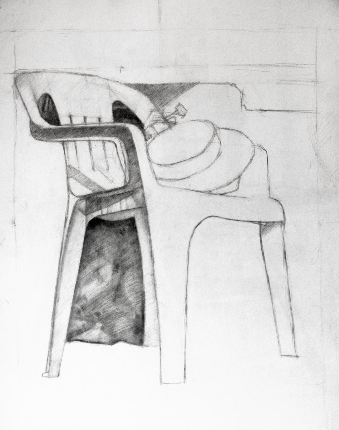 Still Life Chair, Samovar, Ball. Pencil Drawing Stock Illustration -  Illustration of fashion, classic: 151212600