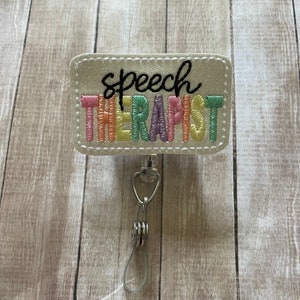 Orthophoniste | Bobine d&#39;insigne | Porte-badge | Bobine de badge d&#39;identification | Porte-badge d&#39;identification
