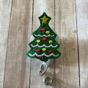 Christmas Tree | Christmas | Badge Reel | Badge Holder | ID Badge Reel | ID Badge Holder