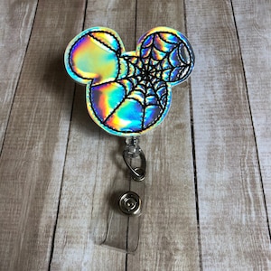 Spiderweb | Halloween | Badge Reel | Badge Holder | ID Badge Reel | ID Badge Holder | Mouse