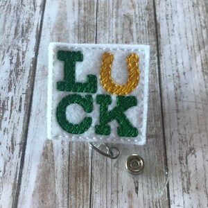 Luck | Luck Badge Reel | St Patrick&#39;s Day | St Patrick&#39;s Day  Badge Reel | Badge Reel | Badge Holder | ID Badge Reel | ID Badge Holder