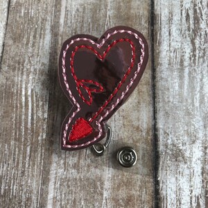Heart | Heart Badge Reel | Badge Reel | Badge Holder | ID Badge Reel | ID Badge Holder