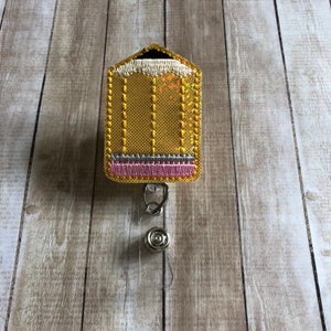 Matita / Matita Badge Reel / Scuola / Badge Reel / Badge Holder / ID Badge Reel / ID Badge Holder