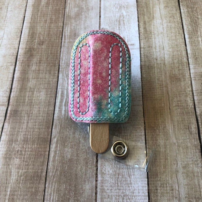 Popsicle ID Badge Reel Badge Holder Summer ID Badge Holder Popsicle Badge Reel Badge Reel