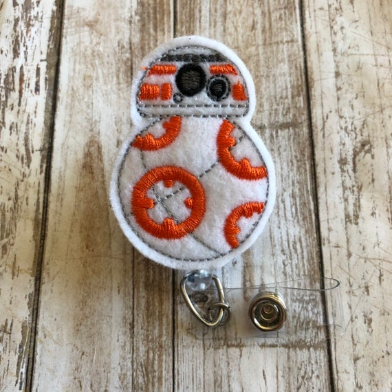 BB-8 BB-8 Badge Reel Star Wars Star Wars Badge Reel Badge Reel Badge Holder  ID Badge Reel 