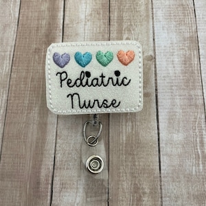 Pediatric Nurse | Nurse | Peds | Peds Nurse | Badge Reel | Badge Holder | ID Badge Reel | ID Badge Holder