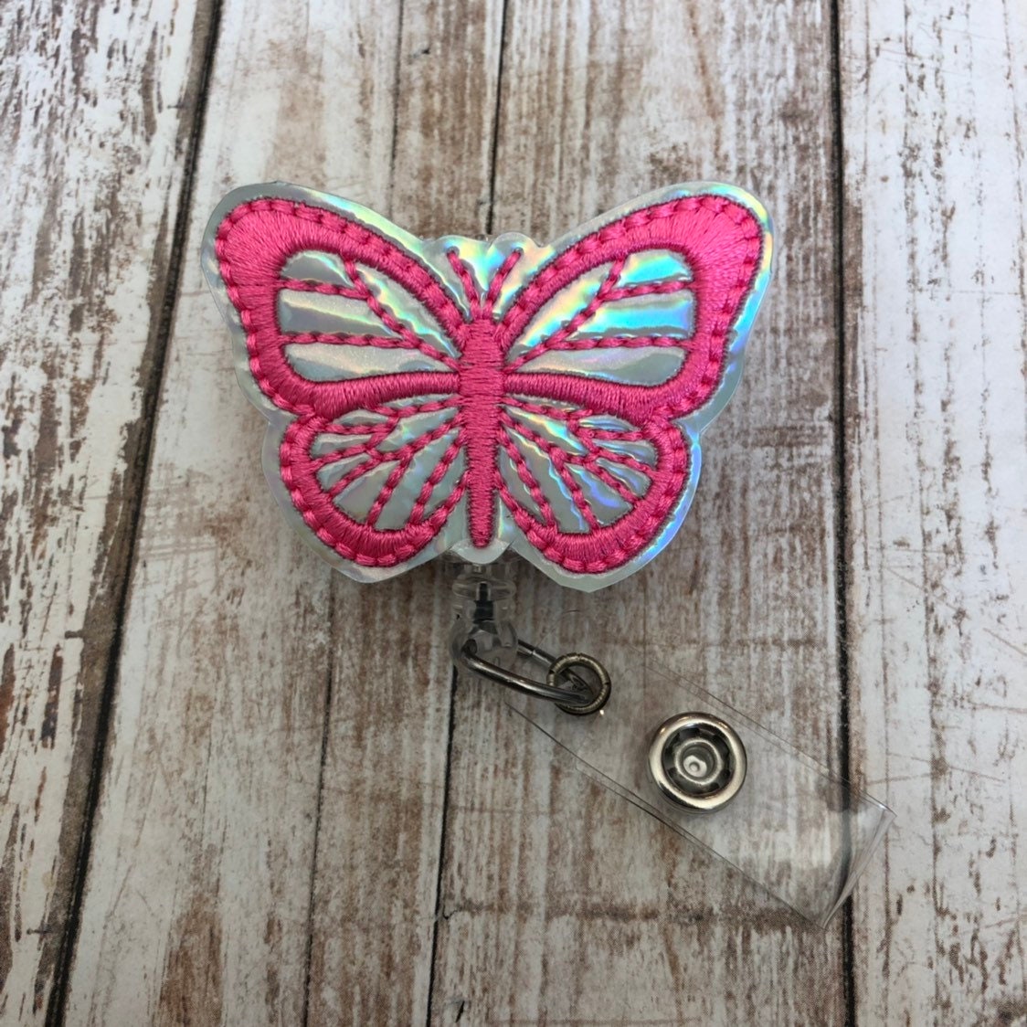 Butterfly Butterfly Badge Reel Badge Reel Badge Holder Etsy