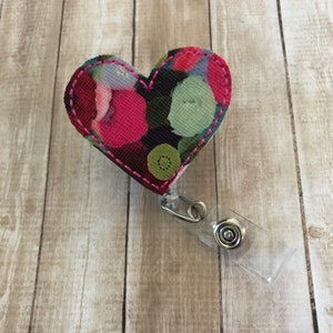 Heart | Heart Badge Reel | Badge Reel | Badge Holder | ID Badge Reel | ID Badge Holder