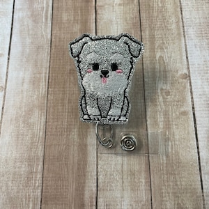 Dog | Schnauzer | Puppy | Badge Reel | Badge Holder | ID Badge Reel | ID Badge Holder