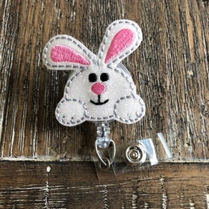 Bunny | Bunny Badge Reel | Badge Holder | ID Badge Reel | ID Badge Holder | Rabbit