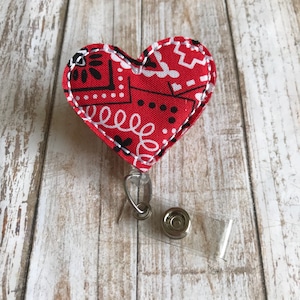 Heart | Heart Badge Reel | Badge Reel | Badge Holder | ID Badge Reel | ID Badge Holder