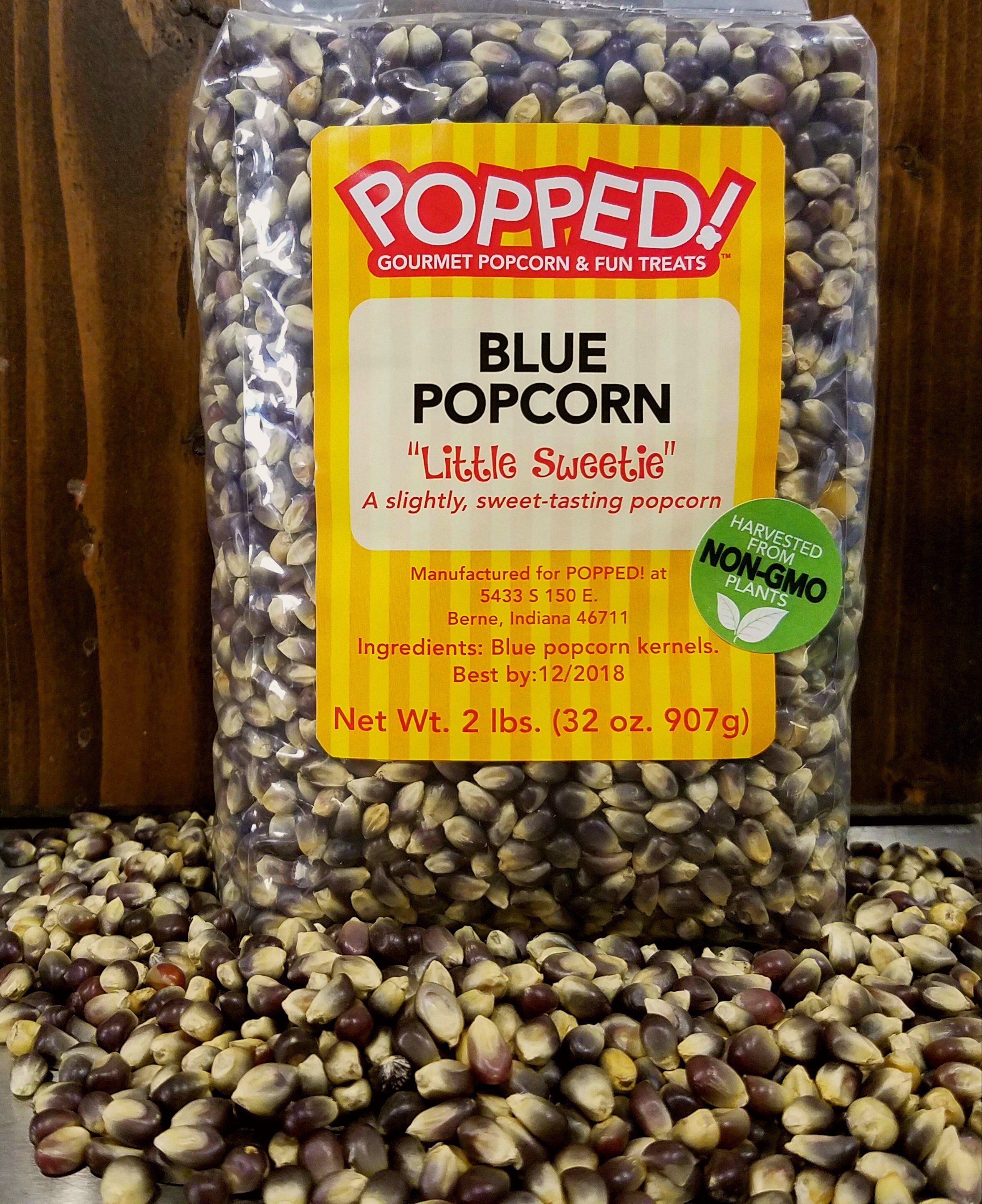 Blue Popcorn Kernels 2lbs. Naturally Sweet Etsy