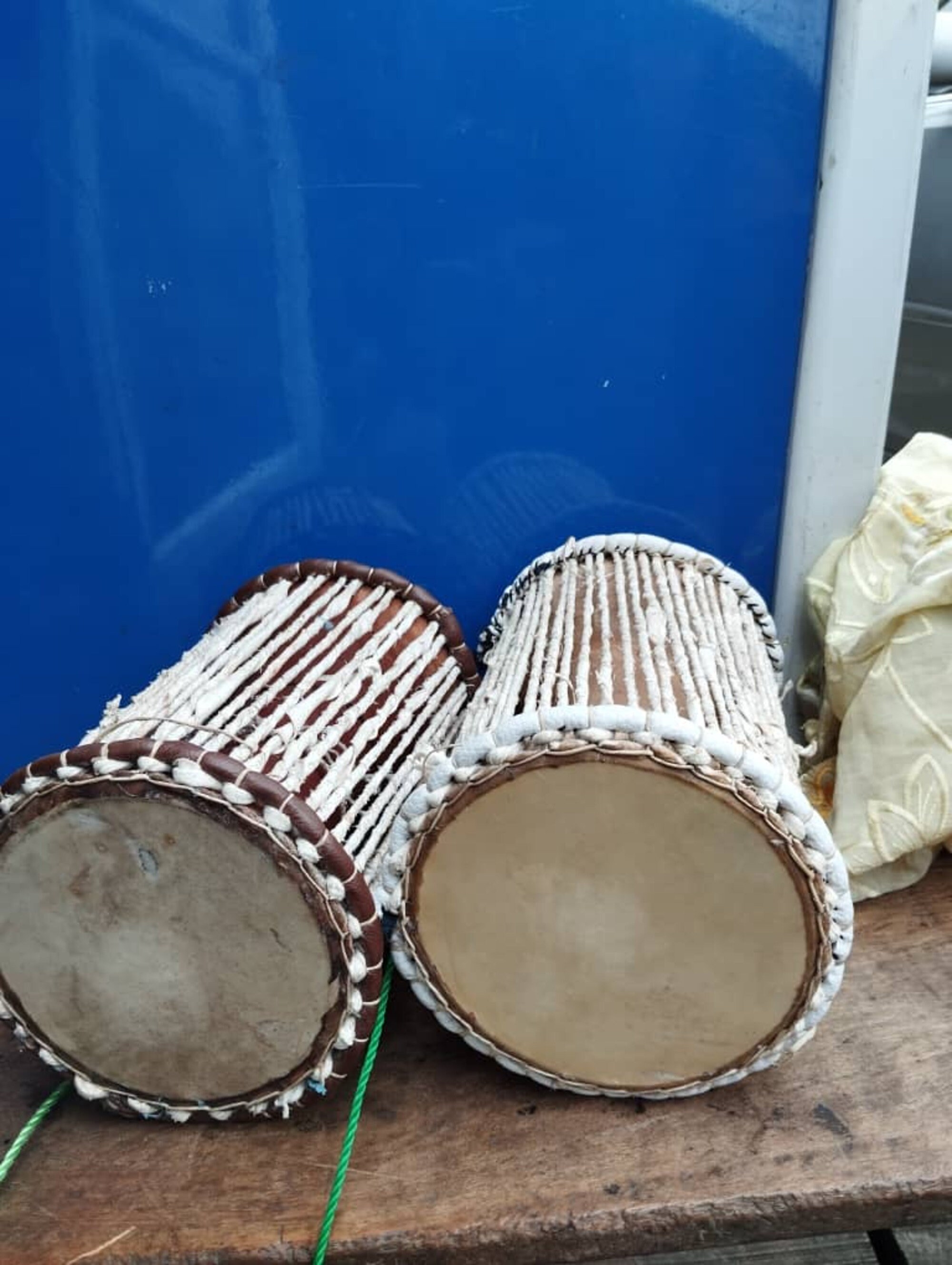 Authentic African Talking Drum With Stick/ African Tribal Gangan Drum