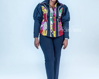 Funke Ankara Jacket/ African Print Jacket/Showmanship Jacket (Declutter Sales)