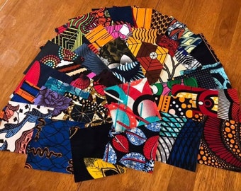 25 Pieces Fat Quarter Bundle/ Ankara Fat Quarter/ African Fabric Print - Hamra Edition